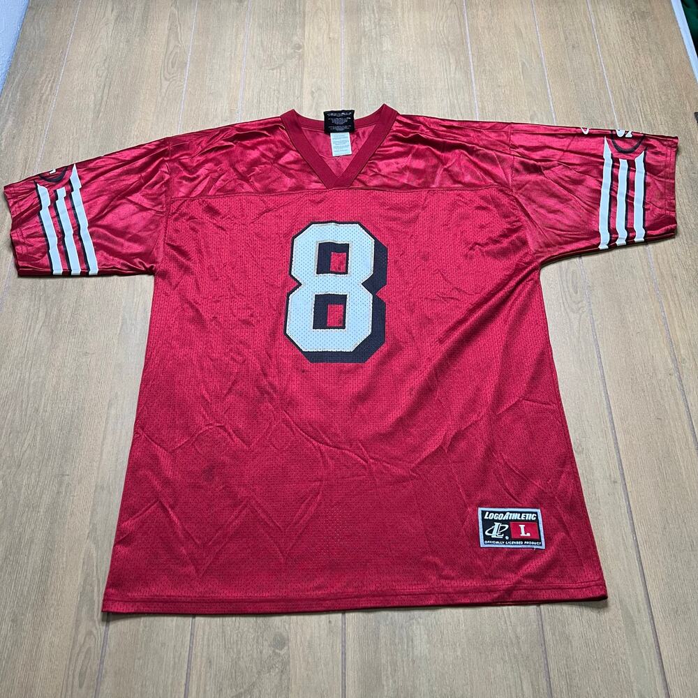 Vintage Steve Young San Francisco‎ 49ers NFL Logo Athletic Jersey Sz L 90s